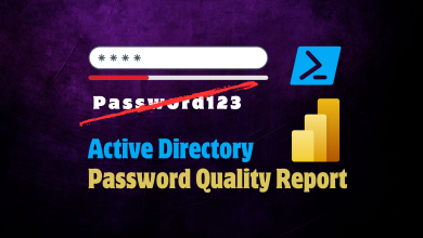Active Directory Password Quality Report Banner