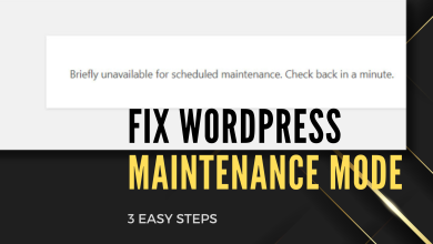Fix Wordpress Maintenance Mode Banner