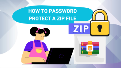 How to password protect a zip file banner