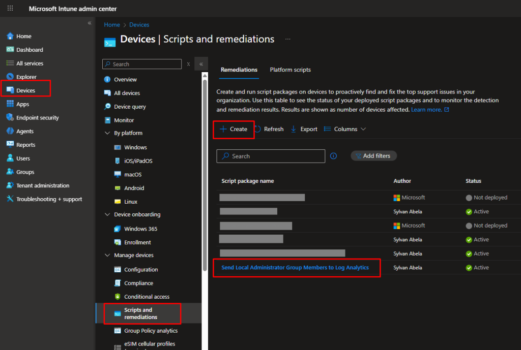 Intune-Remediation-Script-Send-Local-Administrator-Group-Members-to-Log-Analytics